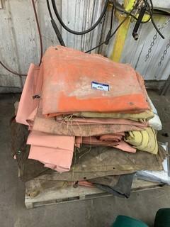 Qty Of Assorted Size Pieces Of Welding Blanket