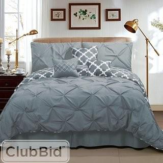 Sweet Home Collection Taylor 7 Piece Queen Comforter Set (SWET2068_18240185_18246972)