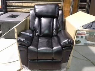 New Black Air Leather 1 Seat Lift Chair. 