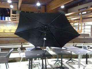 102" Patio Umbrella (Black) - Missing Bottom Pole.