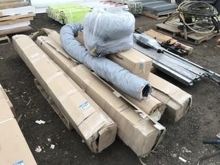 Lot of  Assorted Home Renovation Supplies c/o MDF Columns, Insulated Ducting Etc.