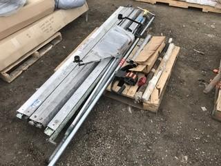 Lot of  Assorted Transport Trailer Load Bars & Assorted Threaded Rod.