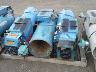 Lot of (3) Sure Flame Natural Gas/Propane Industrial Heaters. 