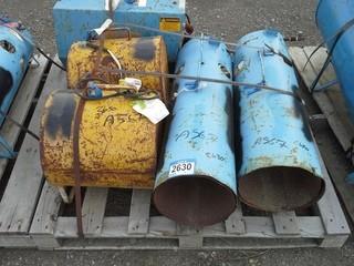 Lot of (3) Sure Flame Natural Gas/Propane Industrial Heaters, Graham Electric Industrial Fans. 