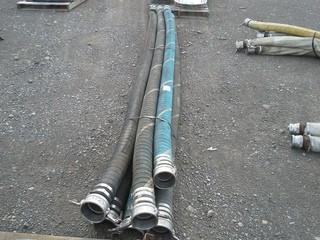 Various Lengths 5" Fabchem Chemical Transfer Hoses. 