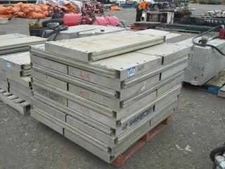 Lot of (22) Build-A-Box Aluminum Trench Box Panel 2' X 4'. 