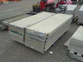 Lot of (12) Build-A-Box Aluminum Trench Box Panel 6' X 2'.