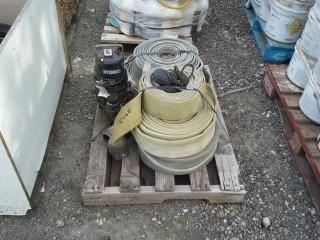 Sump Pump W/Various Lengths of Hose. 