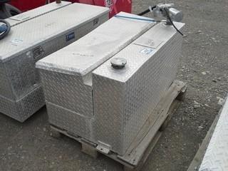 Aluminum Slip Tank (75 L) , W/Electric Pump, W/4' X 18" X 13" Tool Box. 