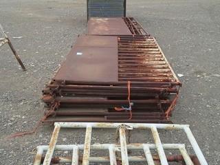 Lot of (11) Steel Panels 4' X 88" , (Qty 8) Steel Panels 43" X 86".