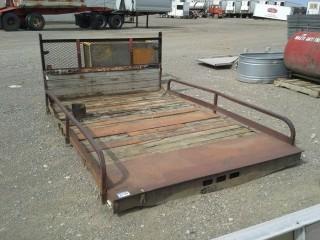 7' X 130" Flat Bed W/Headache Rack. 