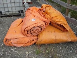 Lot of (5) Large Industrial Tarps.