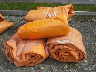 Lot of (5) Large Industrial Tarps.