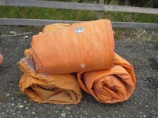 Lot of (5) Large Industrial Tarps.