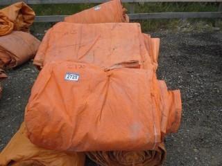 Lot of (5) Large Industrial Tarps.