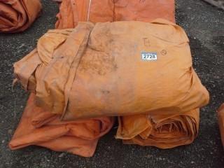 Lot of (5) Large Industrial Tarps.