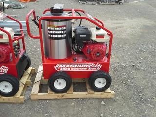 Magnum 4000 Gold Hot Water Pressure Washer, 15hp Electric Start. 