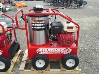 Magnum 4000 Gold Hot Water Pressure Washer, 15hp Electric Start. 