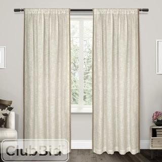 Beachcrest Home Denton Solid Sheer Rod Pocket Curtain Panels - Beige(BCHH2615_20584542)