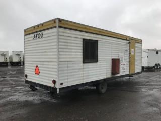 Atco 8'x24' S/A Ball Hitch Site/Office Trailer. Unable to verify S/N, not on unit.