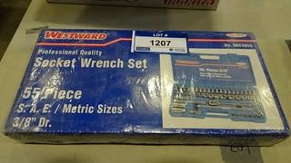 Westward 55 PC 3/8" Drive Socket Set SAE / Metric # SKC 3855