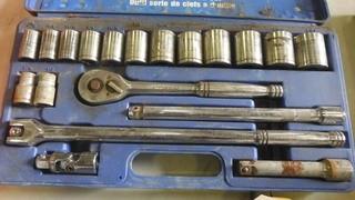 Westward 20 PC 1/2" Drive Socket Set SAE SK 1220