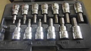 Master Craft Hex Sockets 3/8" Drive (Some PC's Missing)