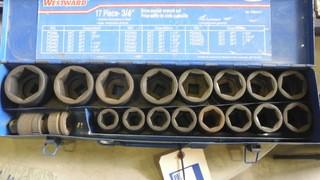 Westward 17 PC  3/4" Impact Socket Set PSK 3417