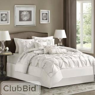 Willa Arlo Interiors Benjamin 7 Piece Comforter Set  - White - King(WRLO7438_22804622_22804626)