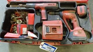 Hilti Drill and Gun Set XBT 4000A Drill, DX351 BT Gun Cordless 18V