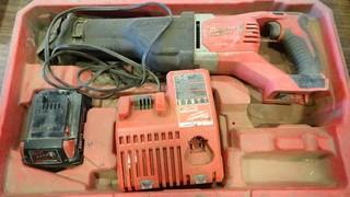 Milwaukee Cordless Sawzall 18V c/w Battery and Charger #2621-20