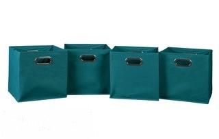 Rebrilliant Foldable Fabric Storage Bin with Handle - Teal(REBR3700_23173468)