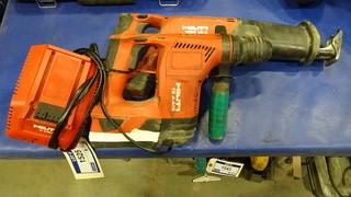 1-Hilti W5R 18-A Cordless 18V Reciprocating Saw, 1-Hilti TE4A-18 Cordless 18V Hammer Drill, c/w charger and battery