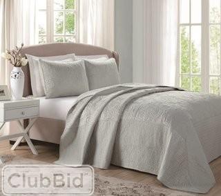 Laura Ashley Home Classic Silk & Satin Quilt  - Queen - White(LEY14881553807515538076)