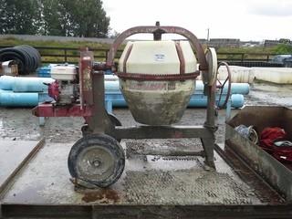 Skid Mounted Cement Mixer.