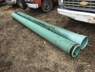 (2) Pipe 10" x 13'6". 