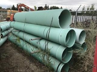 Plastic pipe various dimensions (12" - 24") and lengths 