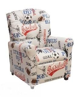 Brazil Furniture Sports Kids Recliner  - American Blue(BZF1073_15222856)