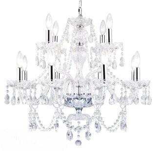 Bethel International Two Tier 12-Light Crystal Chandelier (VNX1361)