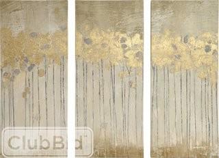 Willa Arlo Interiors 'Sandy Forest' 3 Piece Painting Print Set 15" x 35" each (WRLO7459)