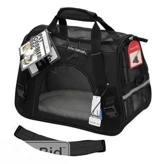 OxGord Pet Carrier with Fleece Bed Airline Approved - Small - Pink (OXGO1055_20428439_18738151)