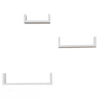 Mercury Row Colvard 3 Piece Floating Shelf Set White(MCRW5922_23514531)