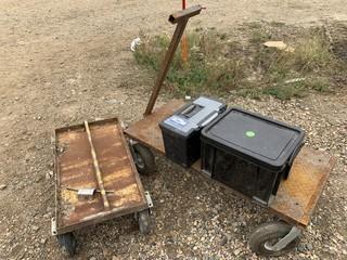 (2) Custom Built Shop Carts