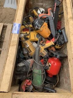 Qty of Power Tools Requiring Repair c/w Job Box