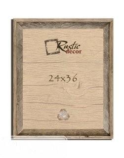 Rustic Decor Reclaimed Barn Wood Signature Wall Picture Frame (RDCR1006)