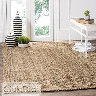 Safavieh NF447A-4 Natural Fiber Natural Power Loomed Sisal Casual Rug 4' x 6'