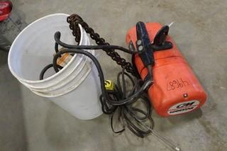 Columbus McKinnon Ltd. Electric Hoist 12 Ton Model # E