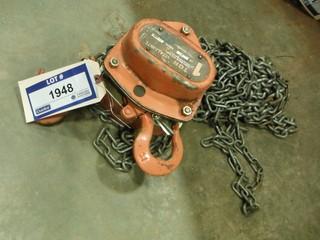 Vitali Intl. Chain Hoist 1 Ton