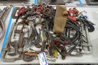 Quantity of Tools, Shackles, Clamps, Screw Driver and Misc.