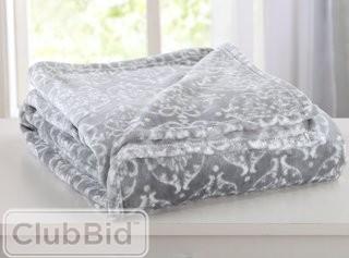 Home Fashion Designs Kingston Ultra Velvet Plush Super Soft Printed Bed Blanket Queen Blue Surf (HFAS1481_21169966_21210549)